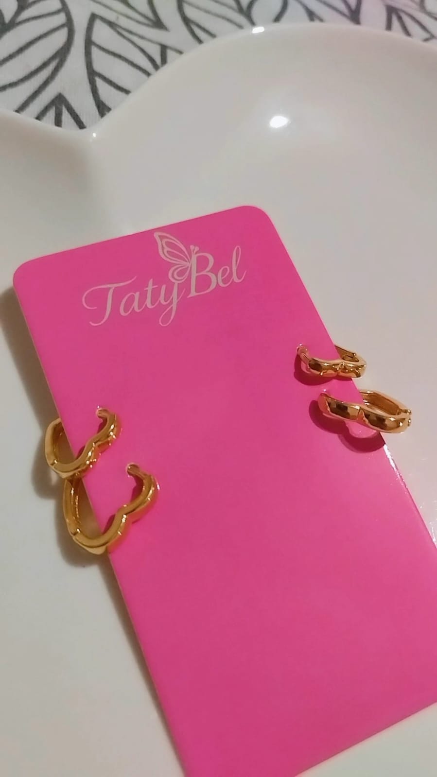 Brincos dois corações